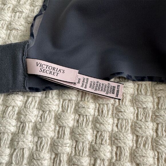 Victoria's Secret Leopard Print Underwire Bra 34DDD Padded Adjustable Straps - Picture 5 of 9